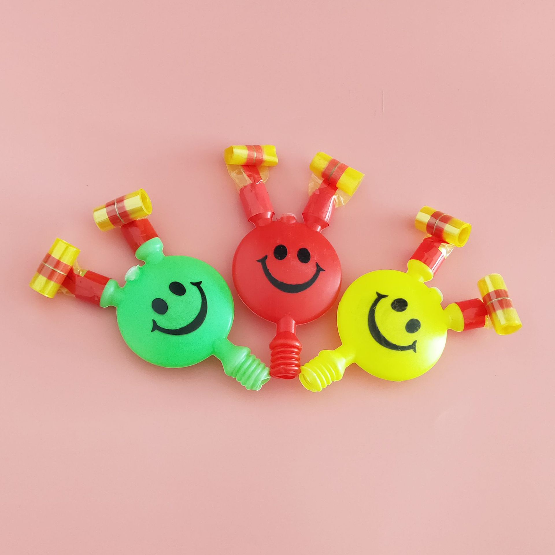 Large Smiling Face Blowing Dragon Whistle Blowing Children&#039;s Toy Clown Party Gathering Cheering Props Stall Wholesale