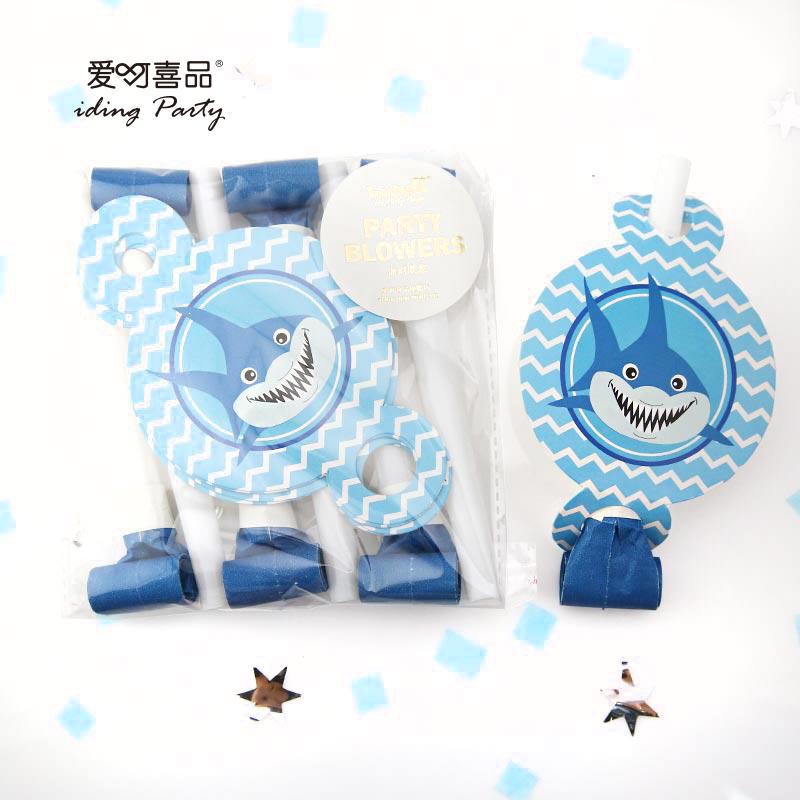 9 Models Blowouts Rolls Whistle 6 Pack Children&#039;s Party Birthday Favors Dragon Whistle