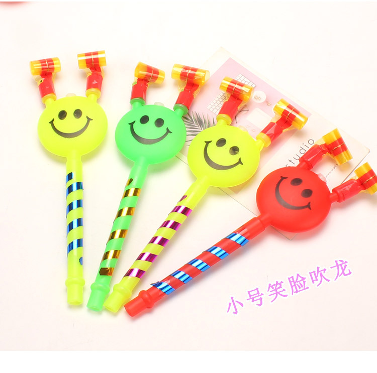 Large Smiling Face Blowing Dragon Whistle Blowing Children's Toy Clown Party Dragon Whistle Large Smiling Face Blowing Dragon Whistle Blowing Children's Toy Clown Party Dragon Whistle