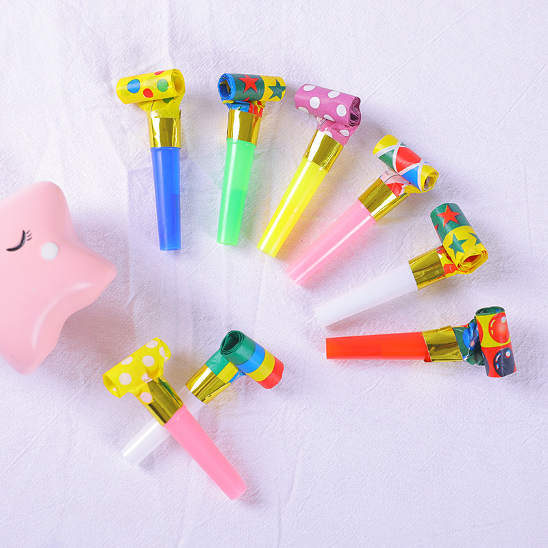 Sales Birthday Blowing Dragon Whistle Birthday Party Proposal Funny Fun Blowing Dragon Paper Roll Whistle Dragon Whistle
