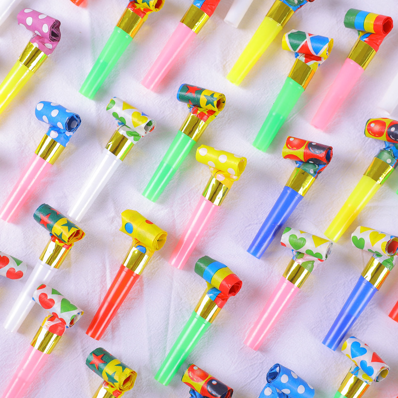 Sales Birthday Blowing Dragon Whistle Birthday Party Proposal Funny Fun Blowing Dragon Paper Roll Whistle Dragon Whistle