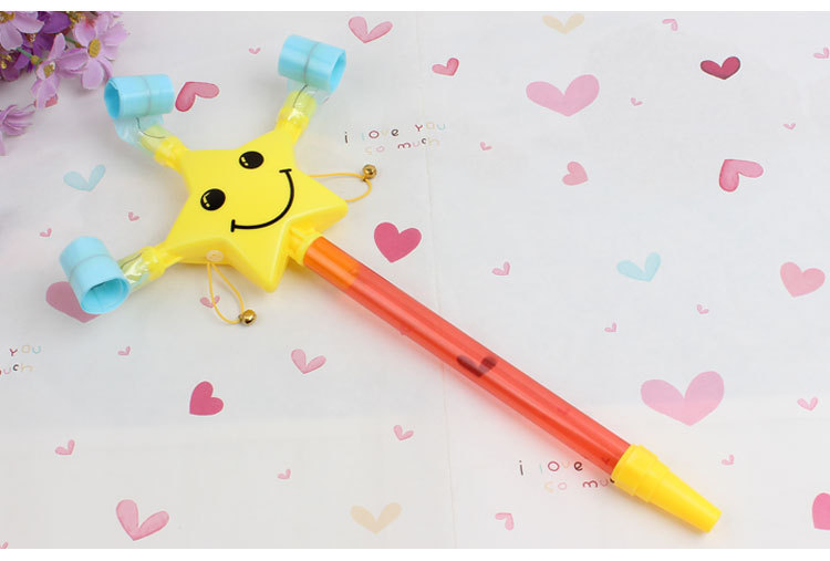 Five-Pointed Star Smiley Face Blowouts Children's Retractable Blowing Whistle Party Help Dragon Whistle