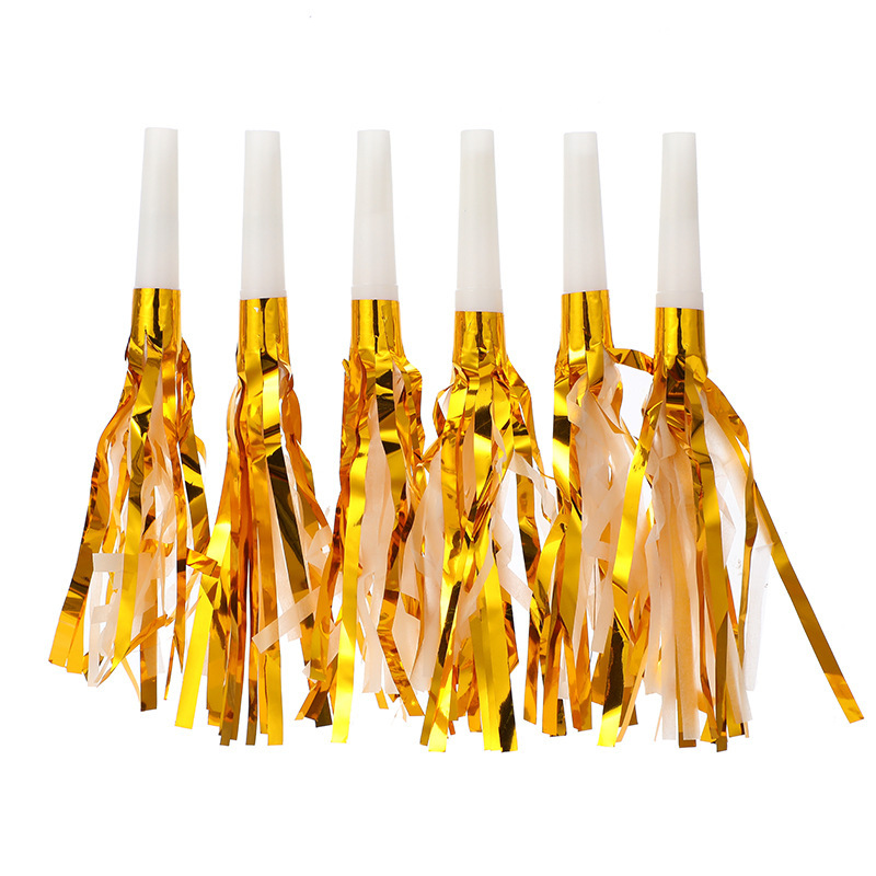 Spot Amazon Multicolored Tassel Blowing Dragon Whistle Birthday Party Dragon Whistle