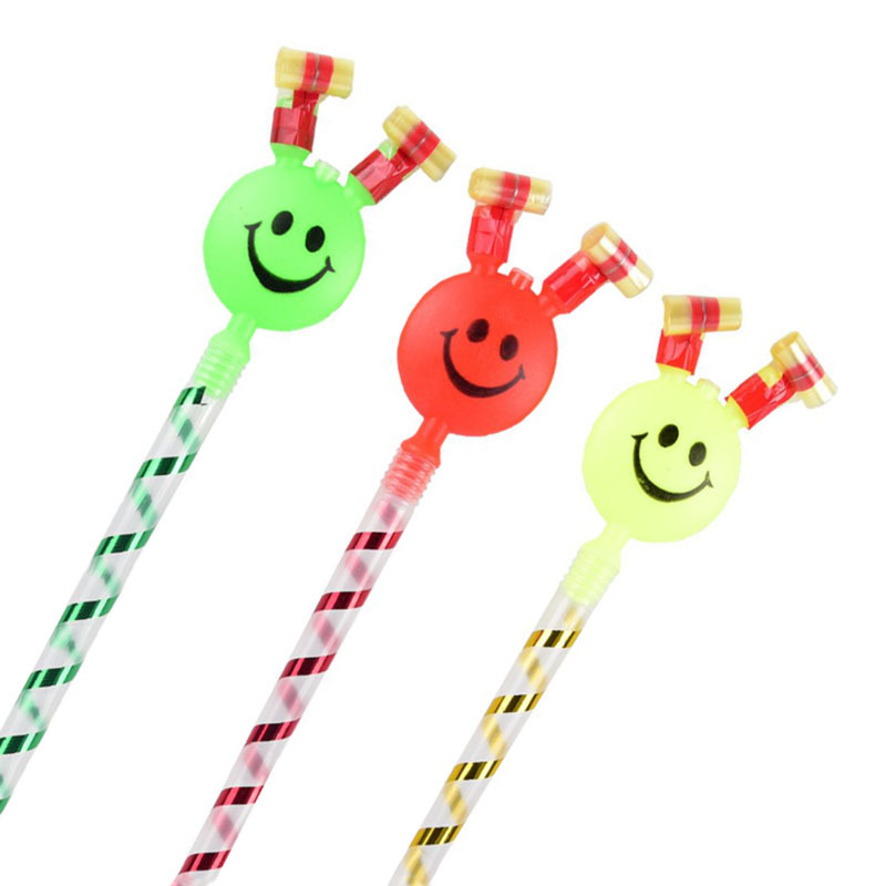 Dragon Whistle  Smiling Face Blowouts Toy Cartoon Birthday Party Blowouts Whistle WeChat Push Small Gifts Wholesale