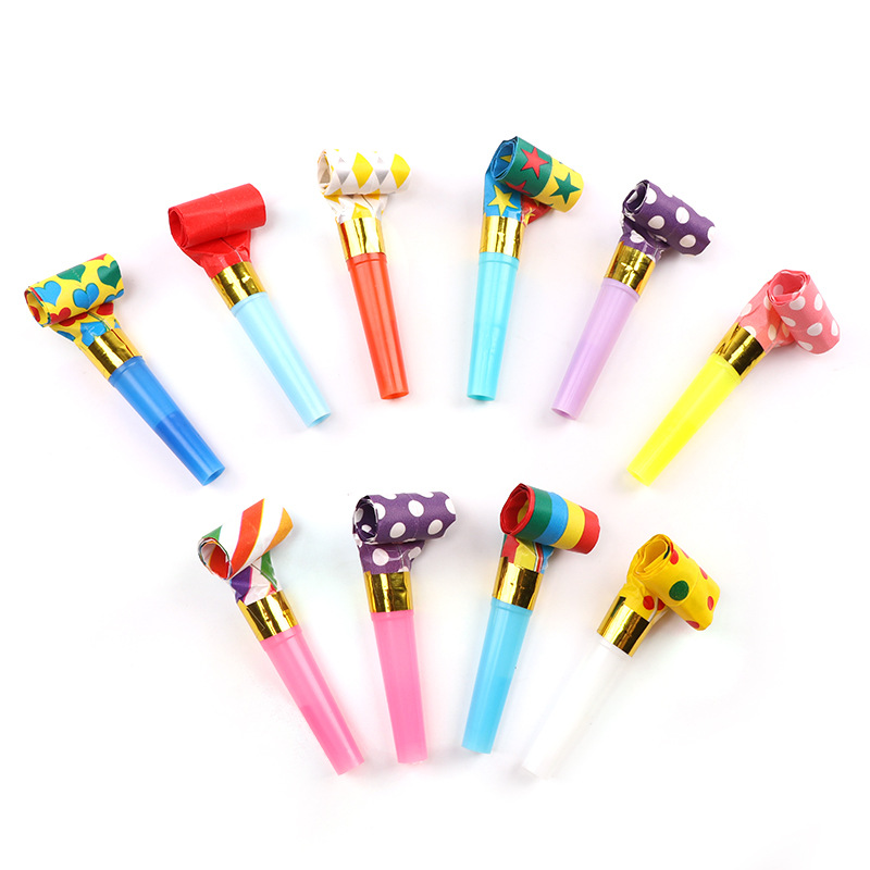 Factory Wholesale Blowing Dragon Whistle Cheerleading Birthday Gathering Party Long Nose Whistle Holiday Gift Cheering Props