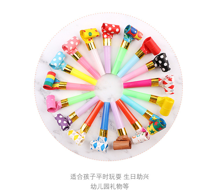 Factory Wholesale Blowing Dragon Whistle Cheerleading Birthday Gathering Party Long Nose Whistle Holiday Gift Cheering Props