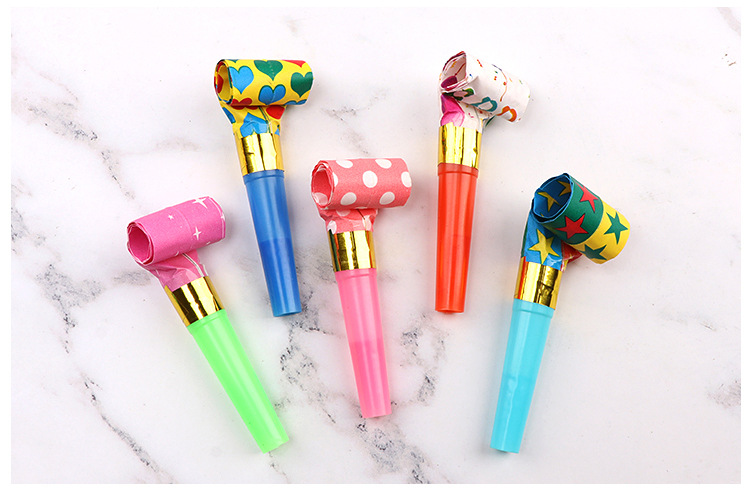 Factory Wholesale Blowing Dragon Whistle Cheerleading Birthday Gathering Party Long Nose Whistle Holiday Gift Cheering Props