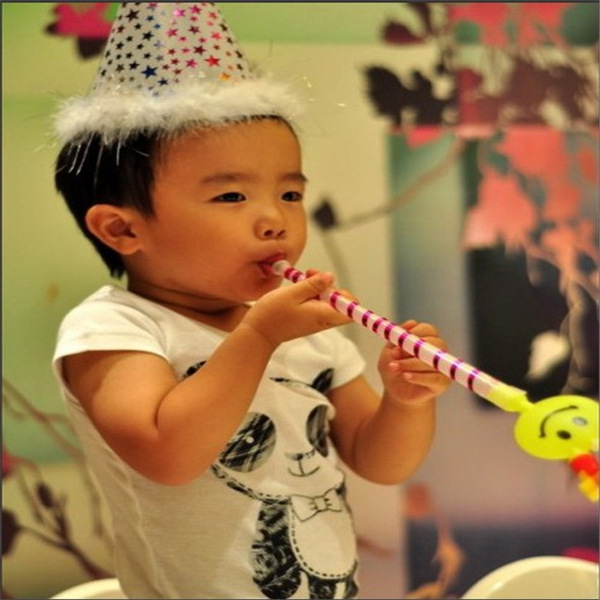 Large Smiling Face Blowing Dragon Whistle Blowing Children's Toy Clown Party Gathering Cheering Props Stall Wholesale