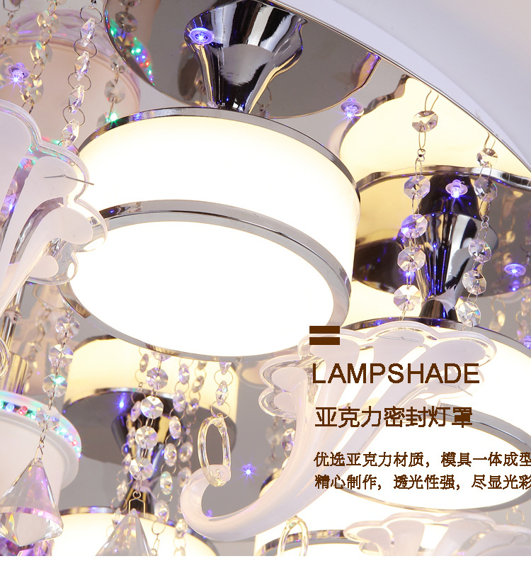 New Bluetooth Lamp in the Living Room Stylish and Personalized Modern Hall Crystal Lamp Remote Bluetooth Music Lamp New Bluetooth Lamp in the Living Room Stylish and Personalized Modern Hall Crystal Lamp Remote Bluetooth Music Lamp