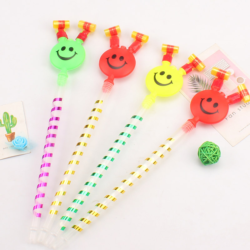 Large Smiley Face Blowing Dragon Whistle Blowing Children's Toys Smiley Face Blowing Dragon Dragon Whistle