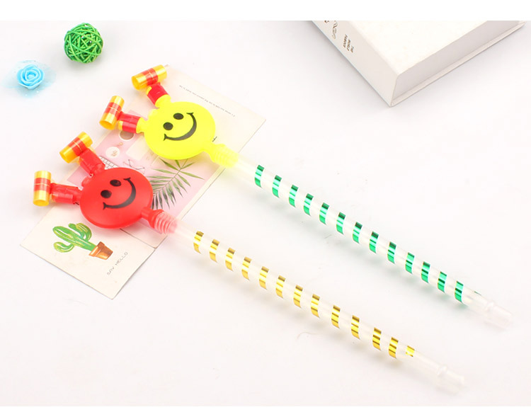 Large Smiley Face Blowing Dragon Whistle Blowing Children's Toys Smiley Face Blowing Dragon Dragon Whistle