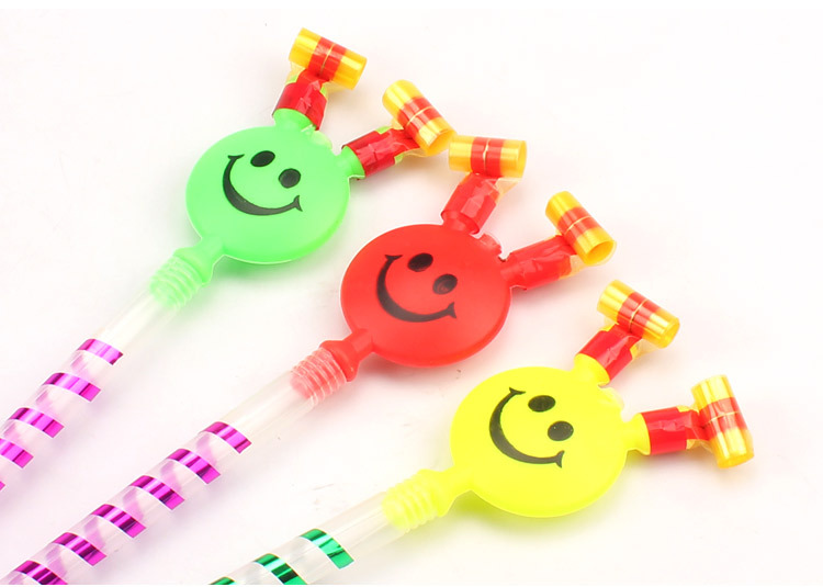Large Smiley Face Blowing Dragon Whistle Blowing Children's Toys Smiley Face Blowing Dragon Dragon Whistle