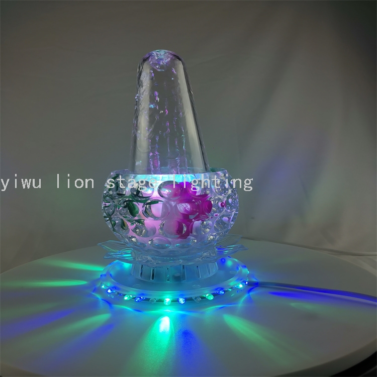 Factory Direct Sales Led Colorful Rotating Bluetooth Music Fountain Light KTV Bar Stage Decoration Light Flash Lamp