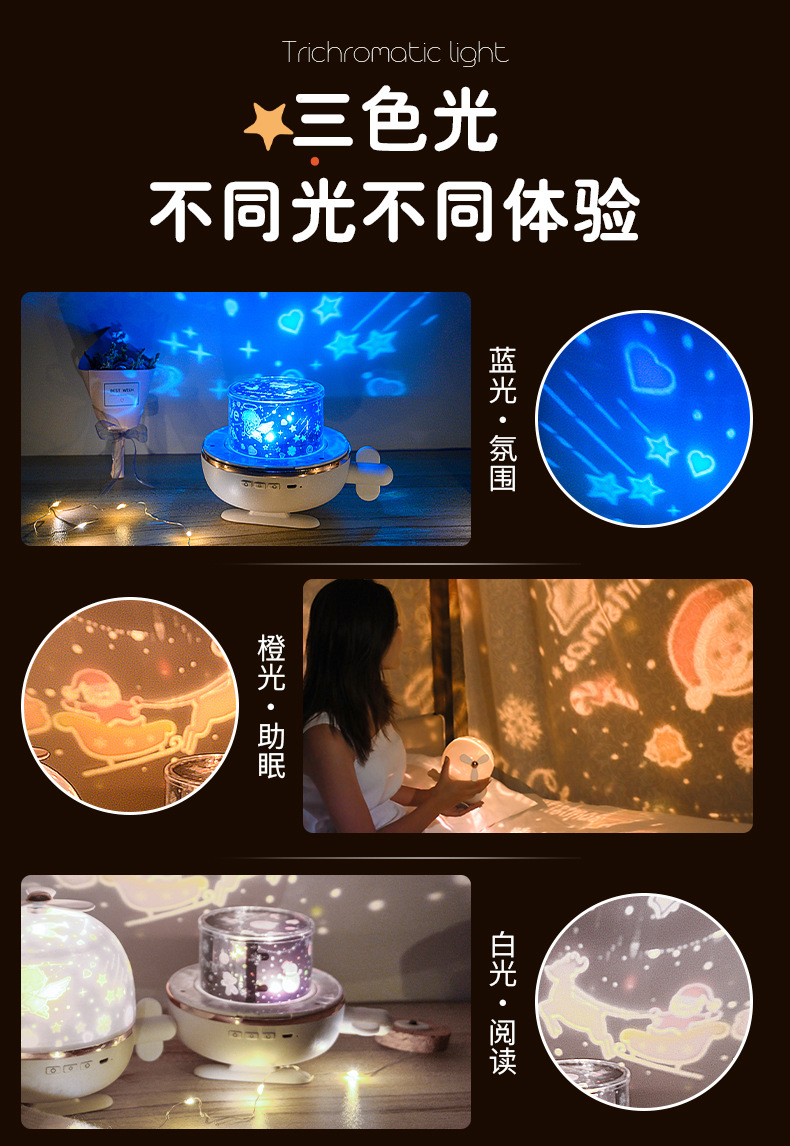 Creative Star Light Projector Bluetooth Music Led Small Night Lamp Girls Valentine's Day Children's Birthday Gifts Creative Star Light Projector Bluetooth Music Led Small Night Lamp Girls Valentine's Day Children's Birthday Gifts