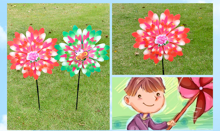 2019 New Pattern Five Colours in One Package Decorative Color Double-Layer Windmill Pattern Windmill School Venue Decoration Wholesale 2019 New Pattern Five Colours in One Package Decorative Color Double-Layer Windmill Pattern Windmill School Venue Decoration Wholesale