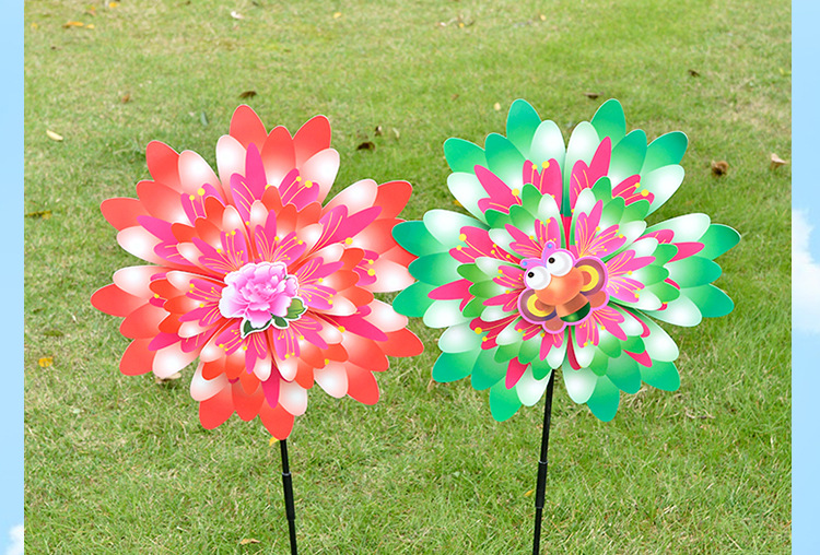 2019 New Pattern Five Colours in One Package Decorative Color Double-Layer Windmill Pattern Windmill School Venue Decoration Wholesale 2019 New Pattern Five Colours in One Package Decorative Color Double-Layer Windmill Pattern Windmill School Venue Decoration Wholesale