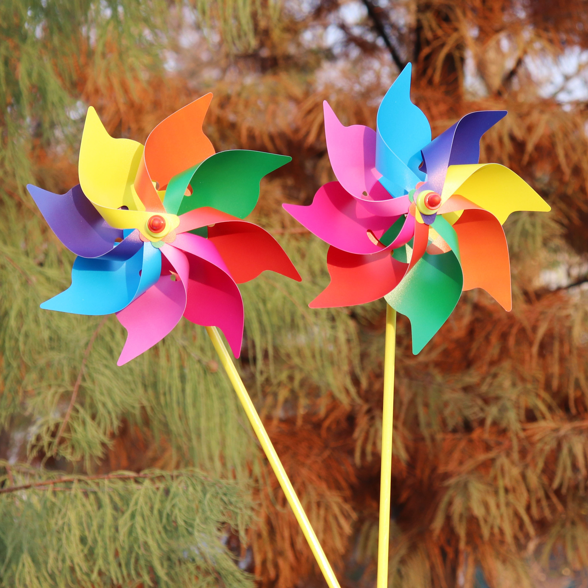 24cm Eight-Leaf Colorful Windmill Children's Toy DIY Advertising Small Gift Building Kindergarten Park Decoration 24cm Eight-Leaf Colorful Windmill Children's Toy DIY Advertising Small Gift Building Kindergarten Park Decoration