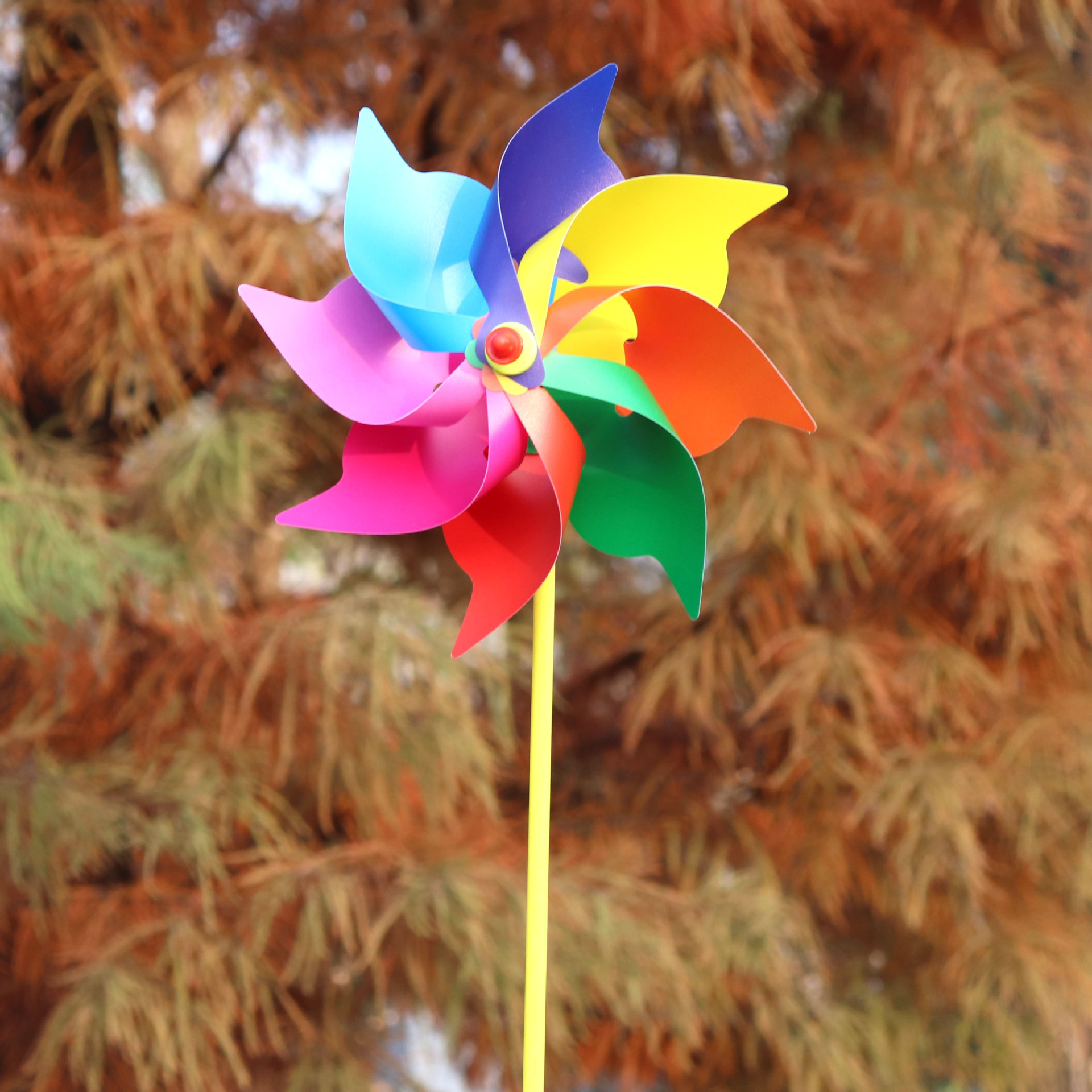 24cm Eight-Leaf Colorful Windmill Children's Toy DIY Advertising Small Gift Building Kindergarten Park Decoration 24cm Eight-Leaf Colorful Windmill Children's Toy DIY Advertising Small Gift Building Kindergarten Park Decoration
