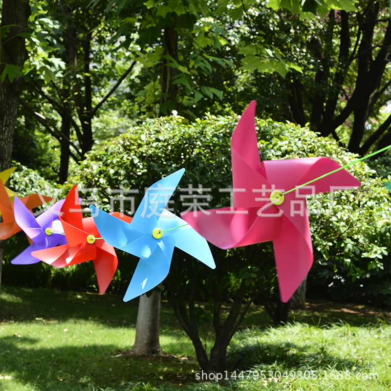 30 Four-Corner 8-Color Windmill Hanging String, Kindergarten, Garden. Windmill Festival Decoration