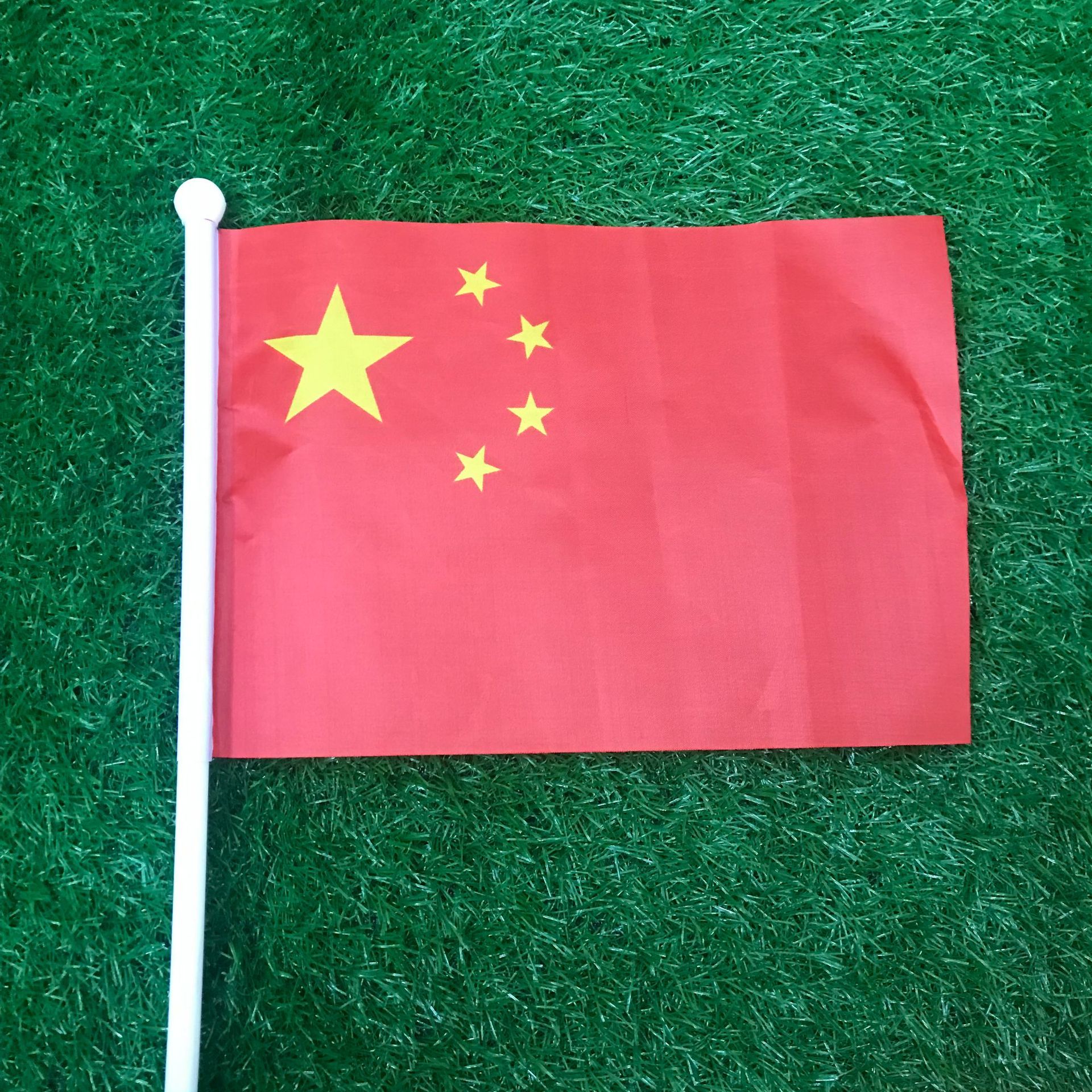 Factory Direct Sales Hand-Cranking Chinese Five-Star Red Flag with Light Windmill Flag Wholesale Customizable Other Flag