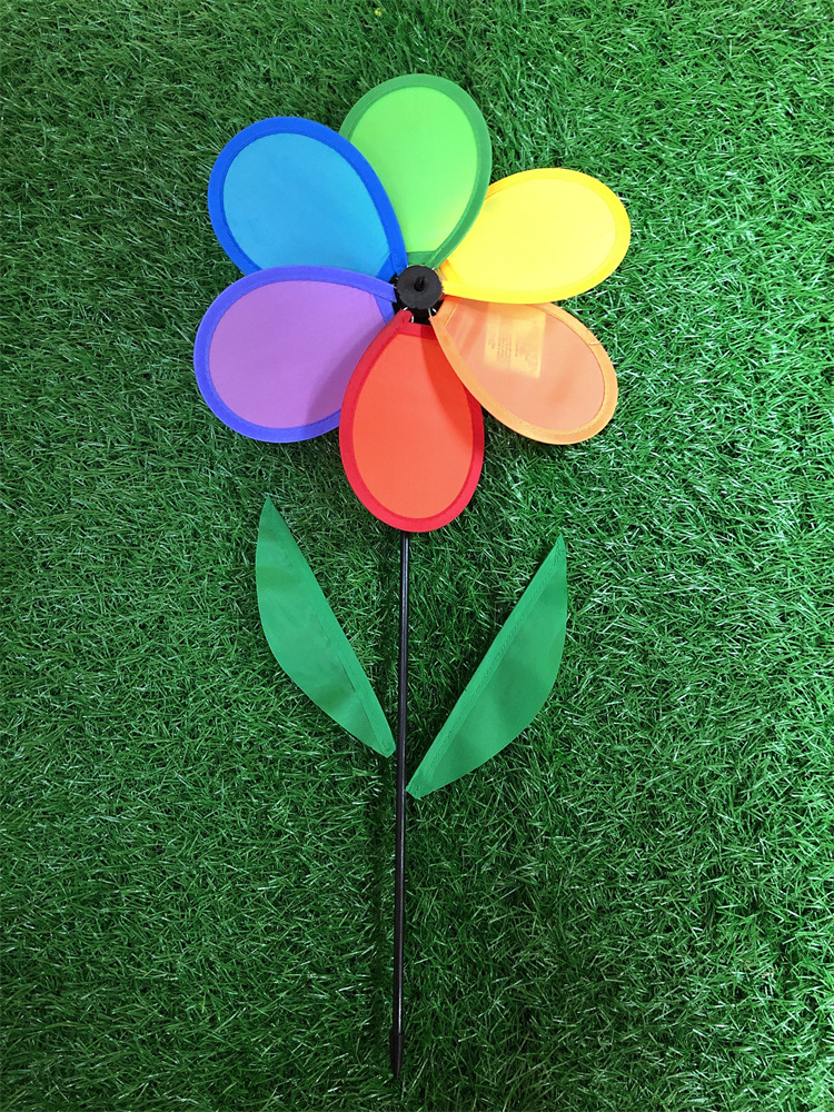 New New Arrival Flower Small Windmill Garden Kindergarten Decorations Children&#039;s Hand Toy Little Windmill