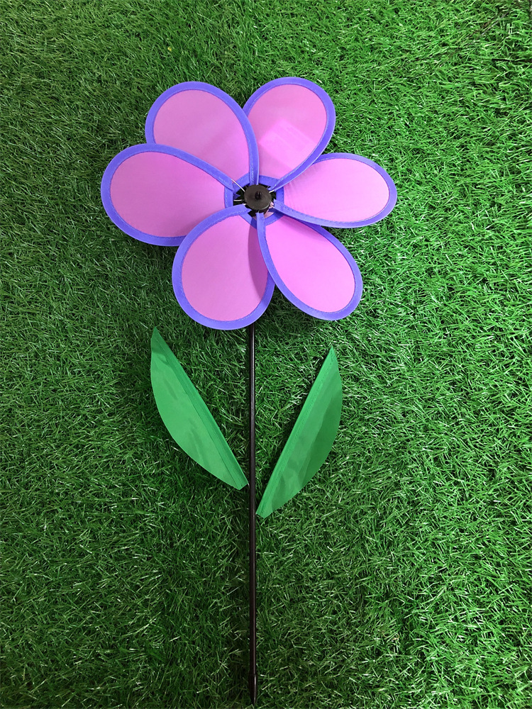 New New Arrival Flower Small Windmill Garden Kindergarten Decorations Children&#039;s Hand Toy Little Windmill