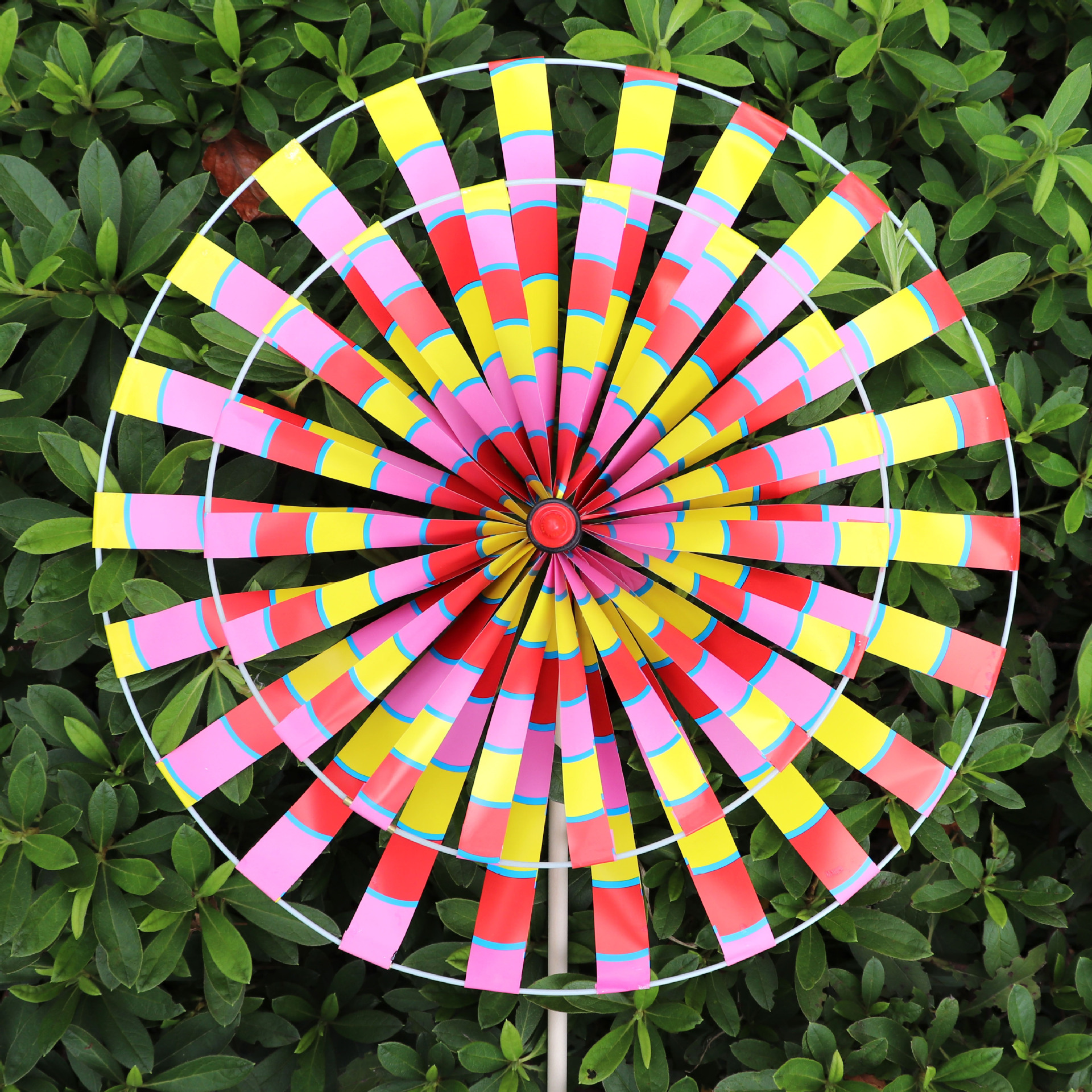 Traditional Retro Old Beijing Double-Layer Rotating Wooden Pole Windmill Children&#039;s Toy Stall Scenic Spot Park Decoration Wholesale
