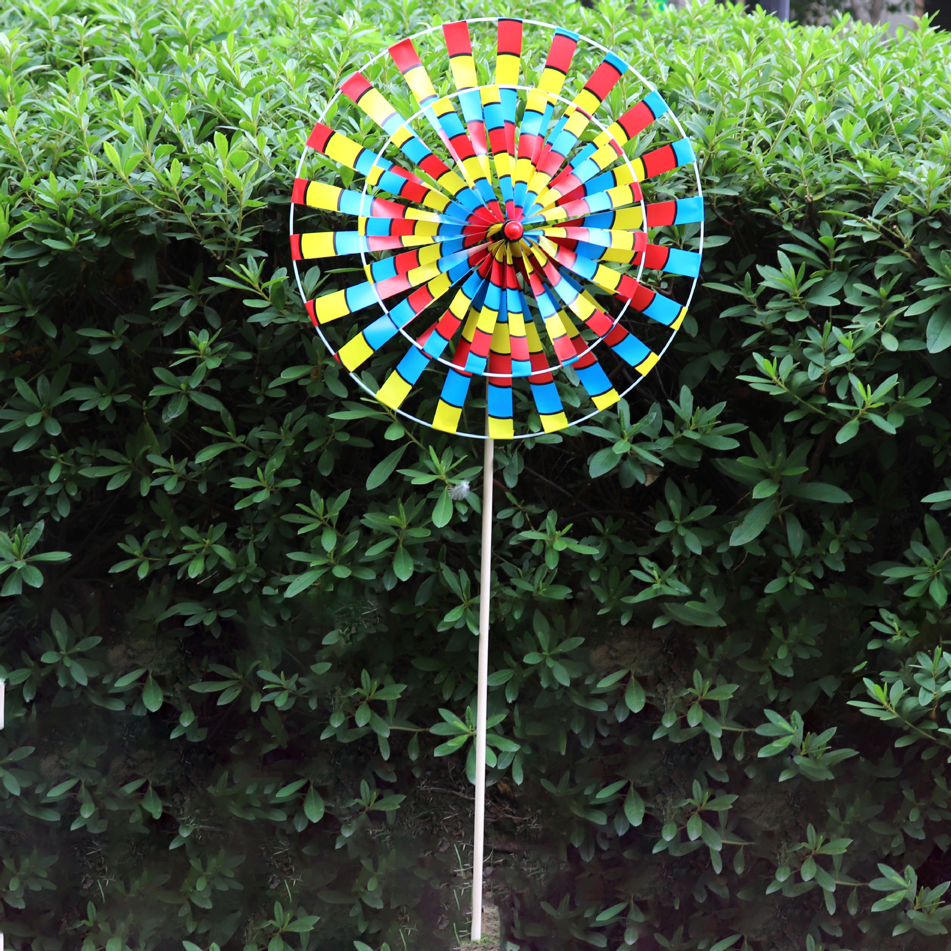 Traditional Retro Old Beijing Double-Layer Rotating Wooden Pole Windmill Children's Toy Stall Scenic Spot Park Decoration Wholesale Traditional Retro Old Beijing Double-Layer Rotating Wooden Pole Windmill Children's Toy Stall Scenic Spot Park Decoration Wholesale