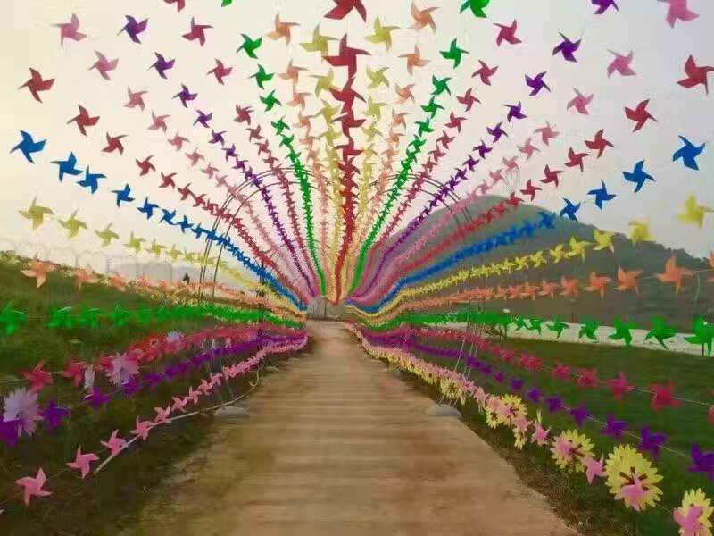 Photographic Prop Four-Corner Wind String Plastic Material Creative Windmill String Kindergarten Decoration Craft Windmill Customization Photographic Prop Four-Corner Wind String Plastic Material Creative Windmill String Kindergarten Decoration Craft Windmill Customization