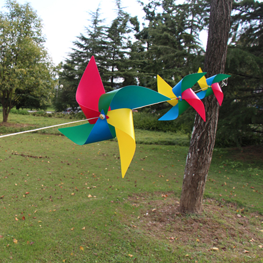 Photographic Prop Four-Corner Wind String Plastic Material Creative Windmill String Kindergarten Decoration Craft Windmill Customization Photographic Prop Four-Corner Wind String Plastic Material Creative Windmill String Kindergarten Decoration Craft Windmill Customization
