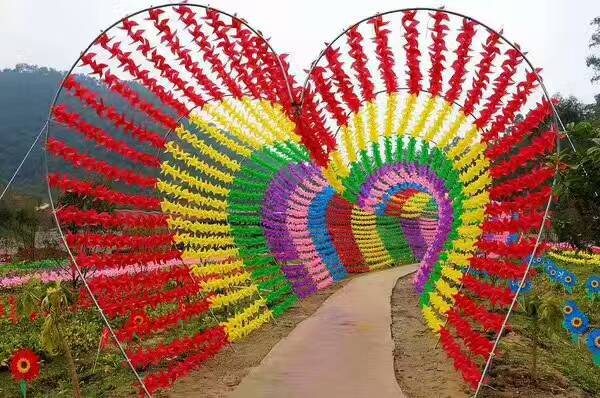 Photographic Prop Four-Corner Wind String Plastic Material Creative Windmill String Kindergarten Decoration Craft Windmill Customization Photographic Prop Four-Corner Wind String Plastic Material Creative Windmill String Kindergarten Decoration Craft Windmill Customization