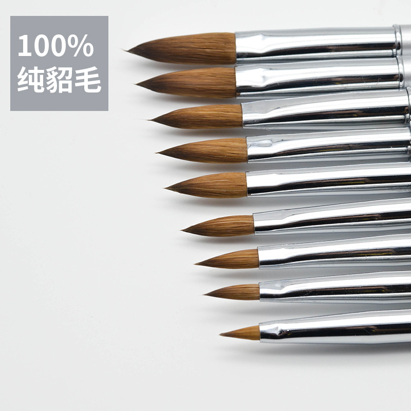 Guyo Siberian Mink Hair Nail Brush Animal Hair Nail Art Crystal Pen Mink Hair Brush New Crystal Pen