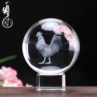 Crystal Animal 3D Inner Carved Crystal Animal Model Elephant Tourism Souvenir Home Decoration Annual Meeting Gifts