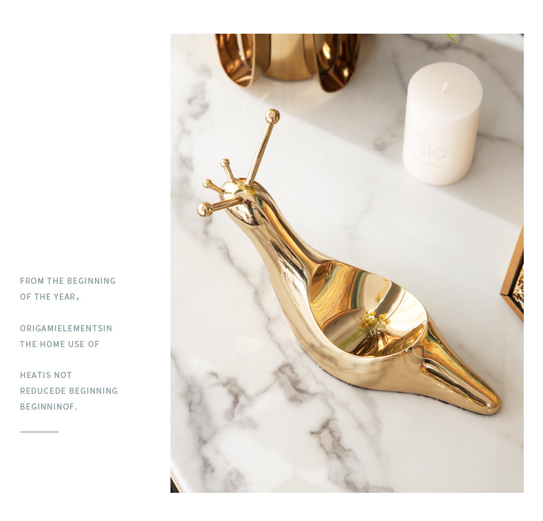 Pure Copper Snail Crystal Decoration Office Living Room Study Wine Cabinet Nordic Entry Luxury Crystal Animal Pure Copper Snail Crystal Decoration Office Living Room Study Wine Cabinet Nordic Entry Luxury Crystal Animal