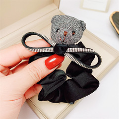 New Crystal Rhinestone Animal Cute Hair Rope Ins Temperament Head Rope High Elastic Black Rubber Band Headdress New Crystal Rhinestone Animal Cute Hair Rope Ins Temperament Head Rope High Elastic Black Rubber Band Headdress