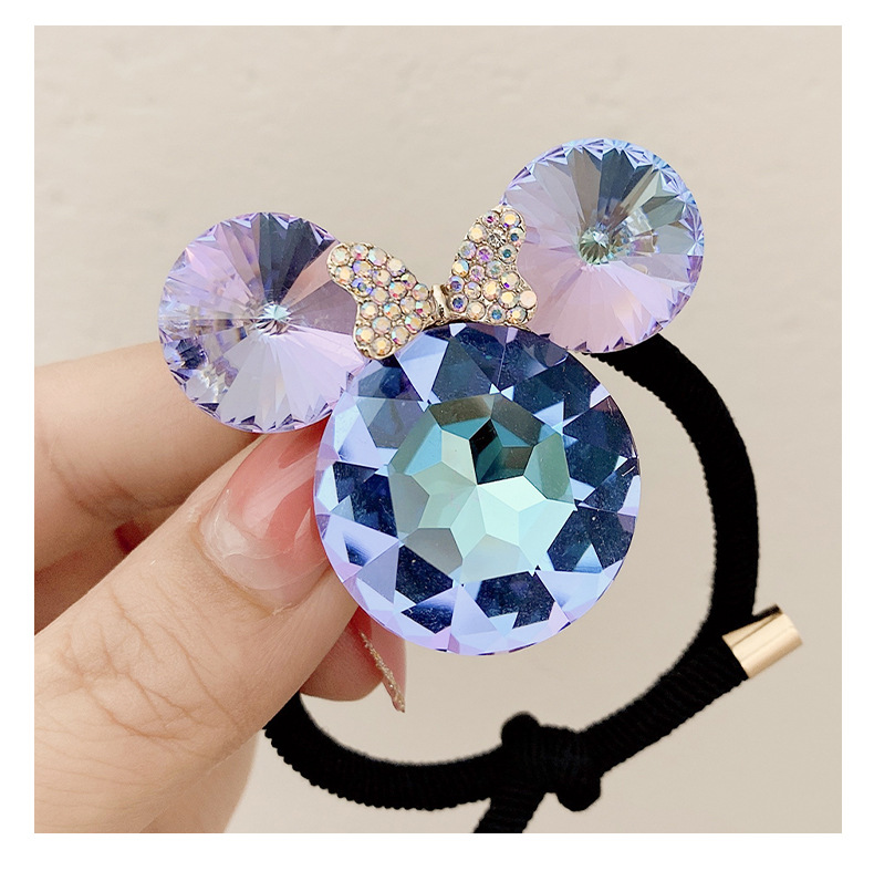 New Crystal Rhinestone Animal Cute Hair Rope Ins Temperament Head Rope High Elastic Black Rubber Band Headdress New Crystal Rhinestone Animal Cute Hair Rope Ins Temperament Head Rope High Elastic Black Rubber Band Headdress