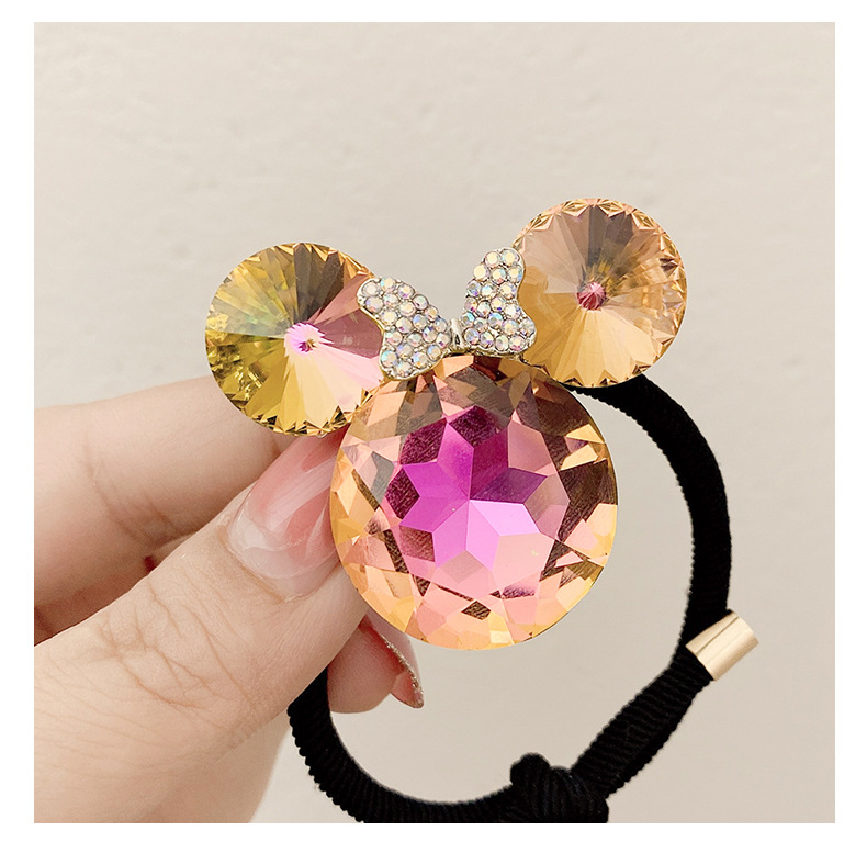New Crystal Rhinestone Animal Cute Hair Rope Ins Temperament Head Rope High Elastic Black Rubber Band Headdress New Crystal Rhinestone Animal Cute Hair Rope Ins Temperament Head Rope High Elastic Black Rubber Band Headdress