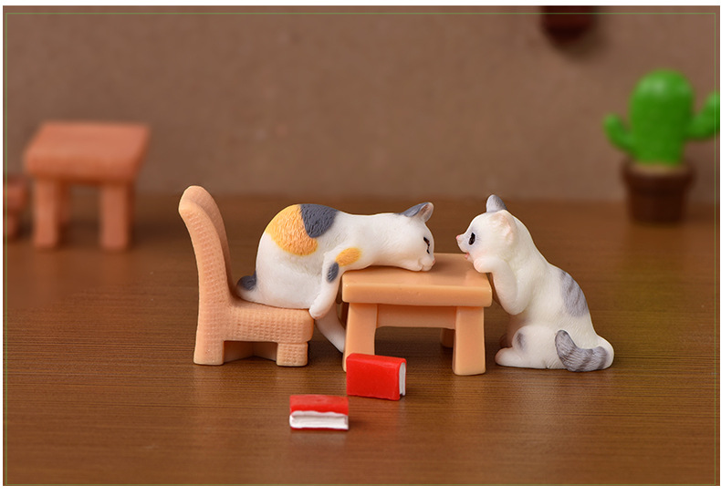 Realistic Kitten Creative Micro Landscape Resin Crafts Cartoon Cute Kitten Simulation Crystal Animal Realistic Kitten Creative Micro Landscape Resin Crafts Cartoon Cute Kitten Simulation Crystal Animal