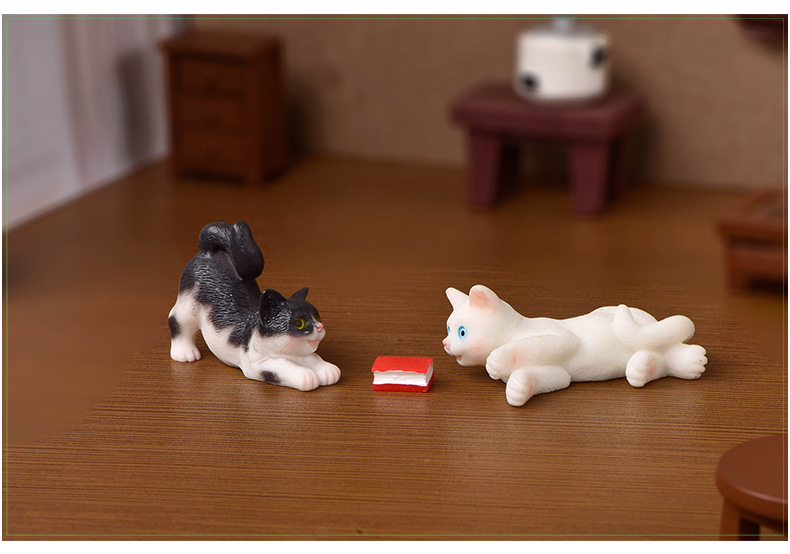 Realistic Kitten Creative Micro Landscape Resin Crafts Cartoon Cute Kitten Simulation Crystal Animal Realistic Kitten Creative Micro Landscape Resin Crafts Cartoon Cute Kitten Simulation Crystal Animal