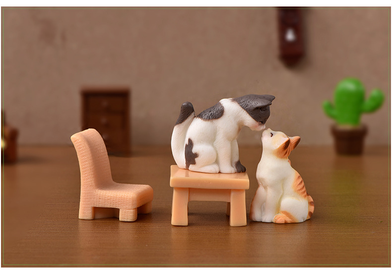 Realistic Kitten Creative Micro Landscape Resin Crafts Cartoon Cute Kitten Simulation Crystal Animal Realistic Kitten Creative Micro Landscape Resin Crafts Cartoon Cute Kitten Simulation Crystal Animal
