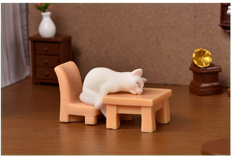 Realistic Kitten Creative Micro Landscape Resin Crafts Cartoon Cute Kitten Simulation Crystal Animal Realistic Kitten Creative Micro Landscape Resin Crafts Cartoon Cute Kitten Simulation Crystal Animal