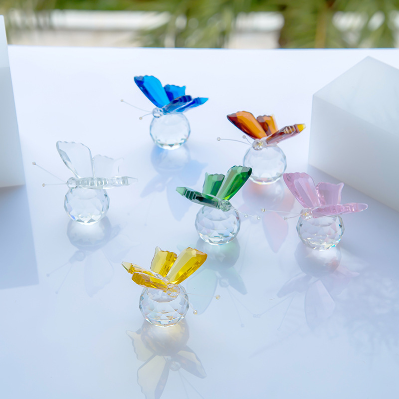 K9 Crystal Butterfly Small Ornaments Crystal Small Animal Ornaments Step into E-Commerce Crystal Animal