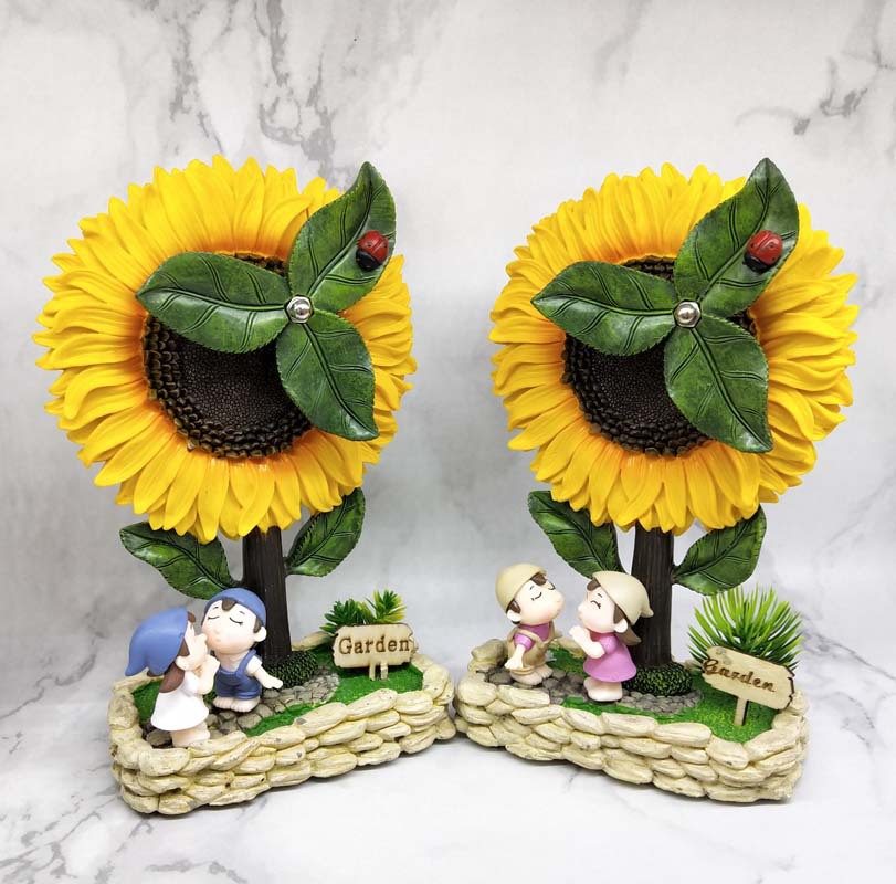 New sunflower resin eight sound balance xiangyang flower music box creative home decoration manufacturers direct sales New sunflower resin eight sound balance xiangyang flower music box creative home decoration manufacturers direct sales