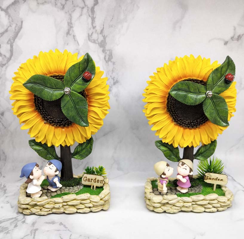 New sunflower resin eight sound balance xiangyang flower music box creative home decoration manufacturers direct sales New sunflower resin eight sound balance xiangyang flower music box creative home decoration manufacturers direct sales