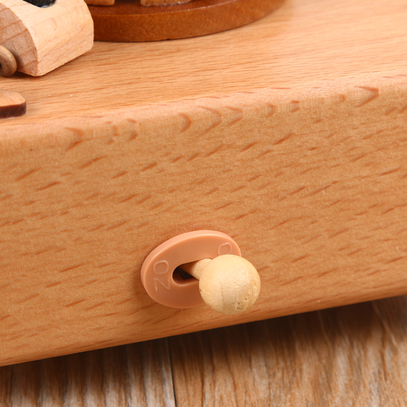 New product wedding birthday gift girl solid wood material octave music box