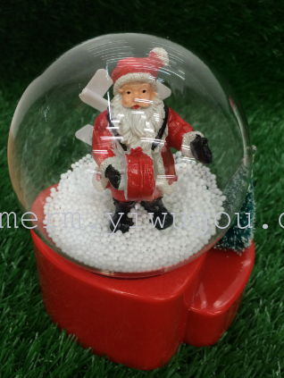 Ornaments Santa Claus snow music box gifts Ornaments Santa Claus snow music box gifts
