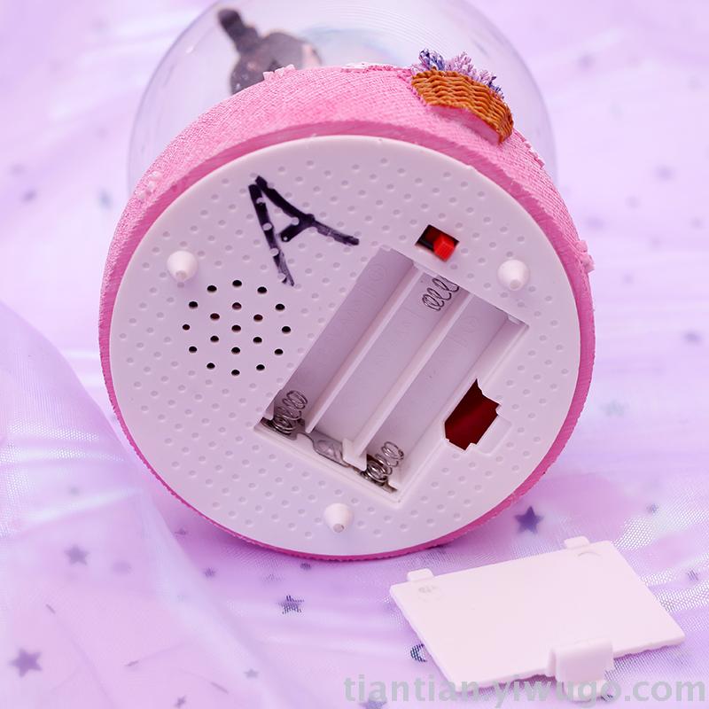 A troupe set with love lovers performed by crystal ball music box dream luminous snowflake music box