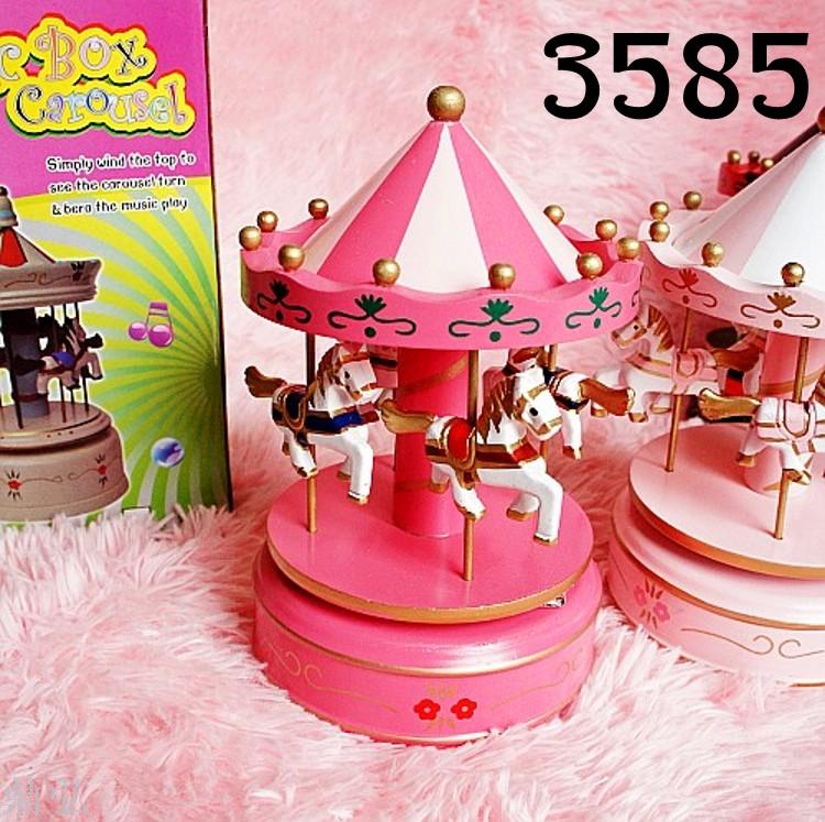 Wooden carousel music box Christmas gifts Birthday gifts Variety of options
