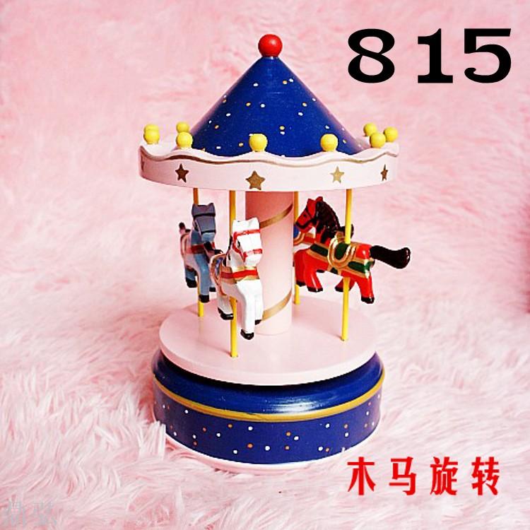 Wooden carousel music box Christmas gifts Birthday gifts Variety of options