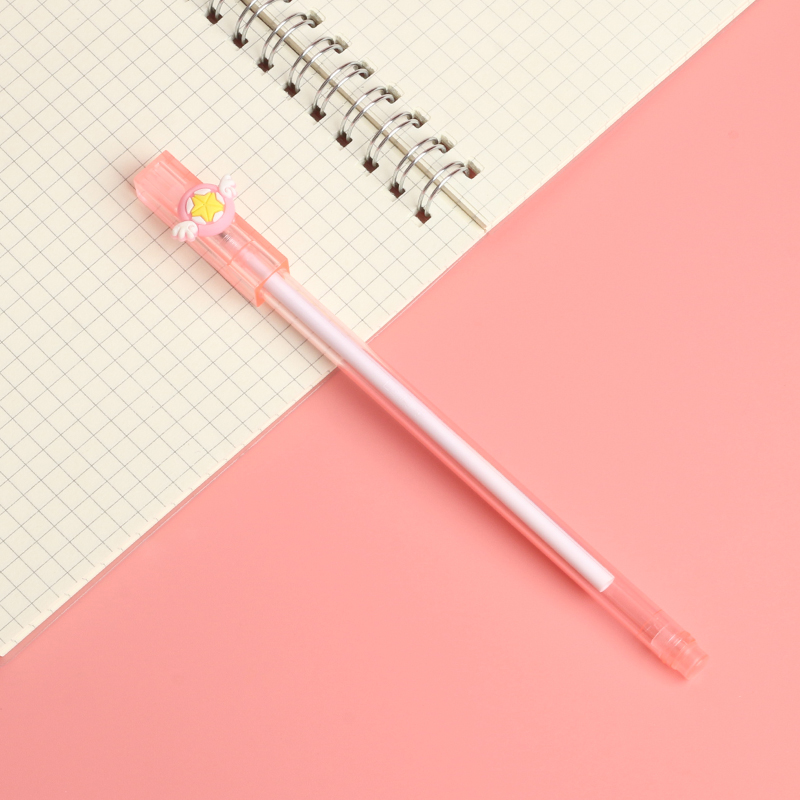 Simple and Fresh Fairy Magic Wand Gel Pen Creative Square Head Cap of a Pen Fairy Magic Wand Office Learning Pen